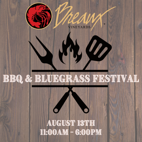 BBQ & Bluegrass Festival Breaux Vineyards Top Winery & Tasting Room